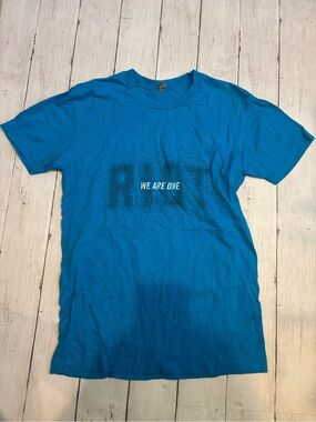 Next Level Apparel Blue "We Are One" Short Sleeve Tee